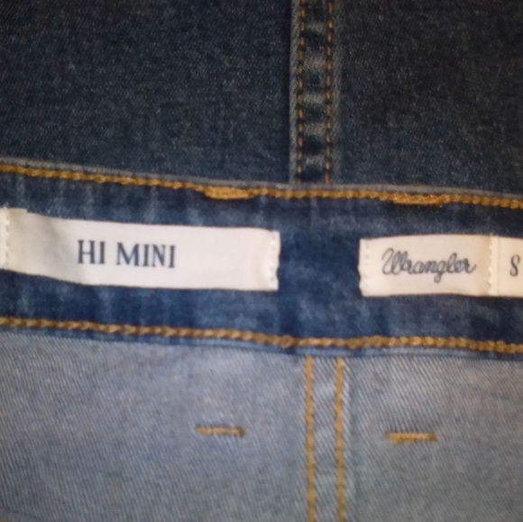 Women's Wrangler Hi Mini Skirt Denim Size 8 - Picture 2 of 5